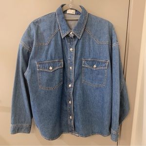 💯NEW - Aritzia Wilfred Denim Shirt/Jacket‼️